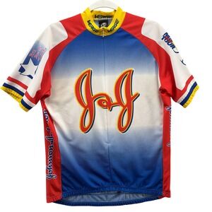 Verge Sport Johnson & Johnson Cycling Jersey Mens XL Full Zip Poland Made